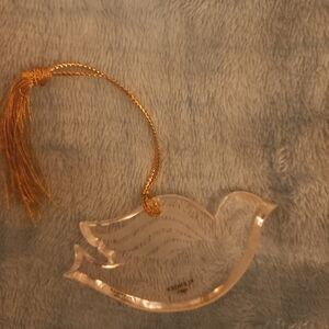 Vintage 1991 Lenox Crystal Dove Ornament w/Box